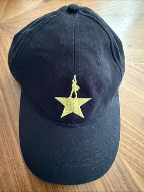 Hamilton Kids Black Cap with Yellow Star Embroidery